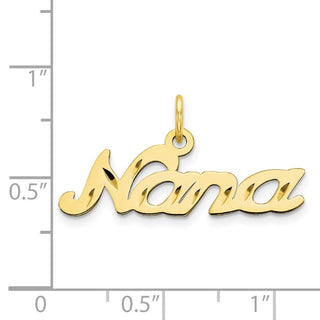 10k Yellow Gold Nana Charm