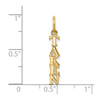 10k Yellow Gold Talking - TAKEN Charm