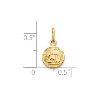10k Yellow Gold Angel Charm 10C49