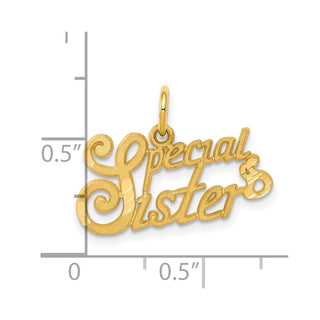 10k Yellow Gold Special Sister Charm