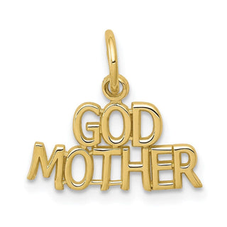 10k Yellow Gold Godmother Charm