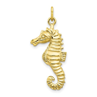 10k Yellow Gold Seahorse Charm