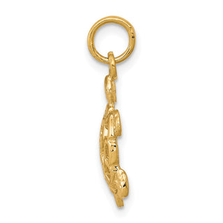 10k Yellow Gold Turtle Charm 10C537