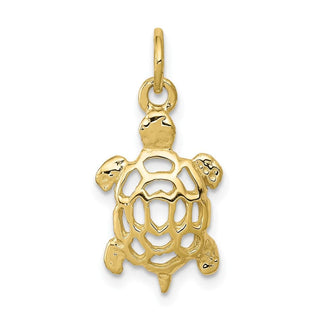 10k Yellow Gold Turtle Charm 10C537