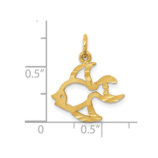 10k Yellow Gold Fish Charm