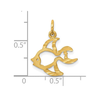 10k Yellow Gold Fish Charm