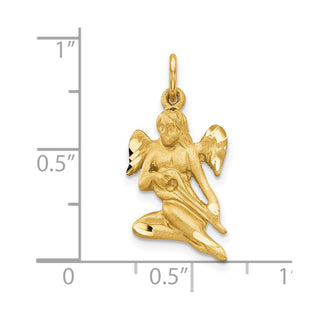 10k Yellow Gold Angel Charm 10C55