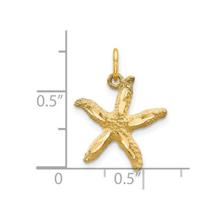 10k Yellow Gold Starfish Charm