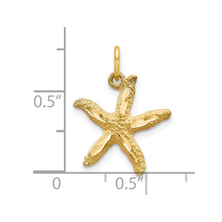 10k Yellow Gold Starfish Charm