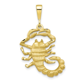 10k Yellow Gold Scorpion Pendant 10C557