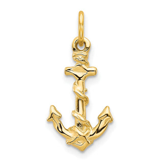 10k Yellow Gold Anchor Charm 10C563