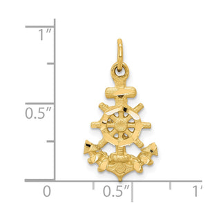 10k Yellow Gold Anchor Charm 10C564