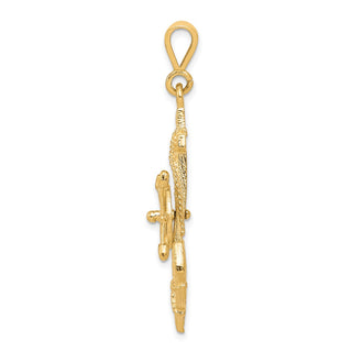 10k Yellow Gold Anchor Pendant