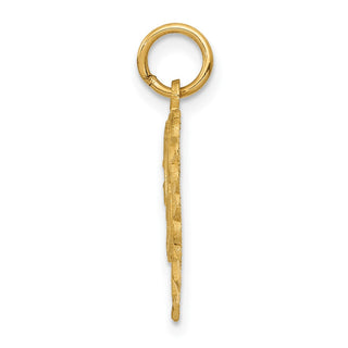 10K Yellow Gold Initial A Charm