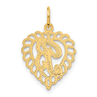 10K Yellow Gold Initial B Charm
