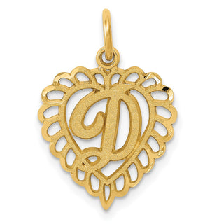 10K Yellow Gold Initial D Charm