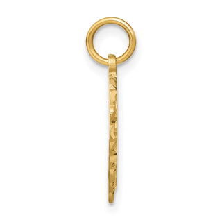 10K Yellow Gold Initial I Charm 10C568I