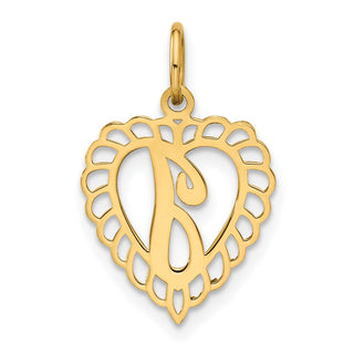 10K Yellow Gold Initial I Charm 10C568I