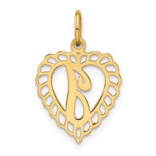 10K Yellow Gold Initial I Charm 10C568I