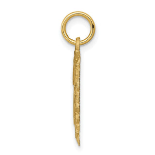 10K Yellow Gold Initial J Charm