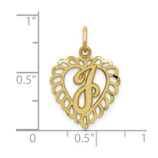 10K Yellow Gold Initial J Charm
