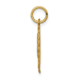 10K Yellow Gold Initial K Charm