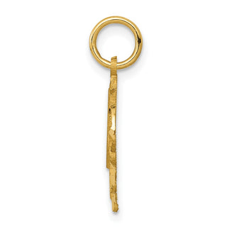 10K Yellow Gold Initial M Charm