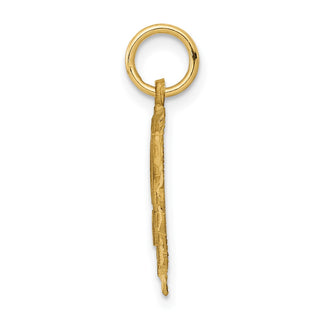 10K Yellow Gold Initial R Charm
