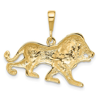 10k Yellow Gold Lion Pendant 10C580