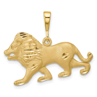 10k Yellow Gold Lion Pendant 10C580