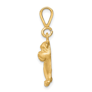 10k Yellow Gold Dog Pendant