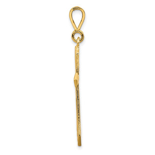 10k Yellow Gold Cross Pendant 10C60