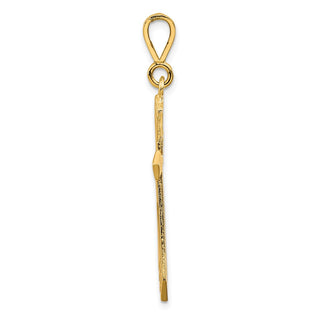 10k Yellow Gold Cross Pendant 10C60