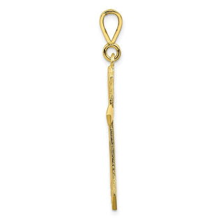 10k Yellow Gold Cross Pendant 10C60