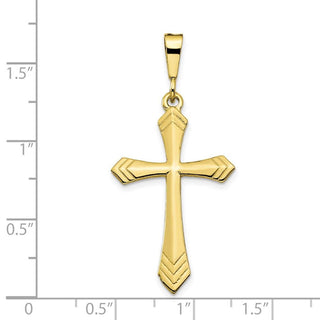 10k Yellow Gold Cross Pendant 10C60