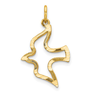 10k Yellow Gold Dove Charm 10C606