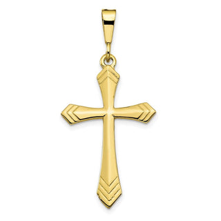 10k Yellow Gold Cross Pendant 10C60