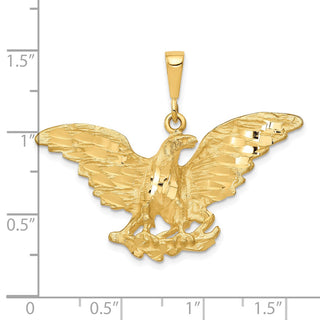10k Yellow Gold Eagle Pendant 10C613