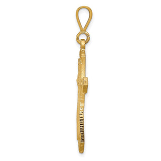 10k Yellow Gold Cross Pendant 10C62