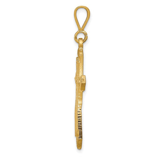 10k Yellow Gold Cross Pendant 10C62