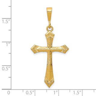 10k Yellow Gold Cross Pendant 10C62