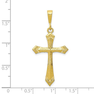10k Yellow Gold Cross Pendant 10C62