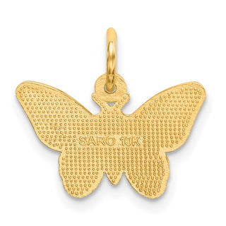 10k Yellow Gold Butterfly Charm 10C640