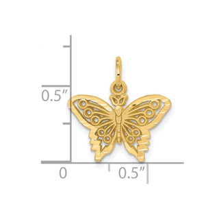 10k Yellow Gold Butterfly Charm 10C641