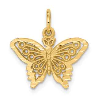 10k Yellow Gold Butterfly Charm 10C641