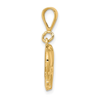 10k Yellow Gold Elephant Pendant