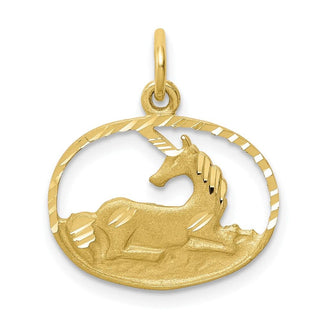 10k Yellow Gold Unicorn Charm 10C662