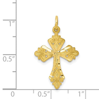 10k Yellow Gold Cross Charm 10C67
