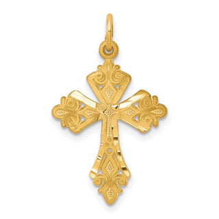 10k Yellow Gold Cross Charm 10C67