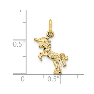 10k Yellow Gold Unicorn Charm 10C670